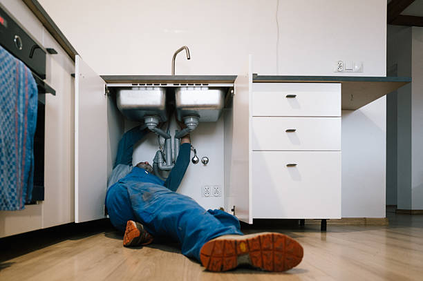 Professional Drain Cleaning technician working in Elkhart Lake, WI